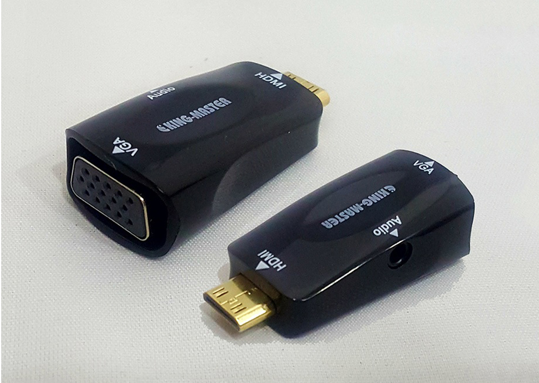 Đầu đổi Mini HDMI sang VGA + Audio KINGMASTER KY-H126B