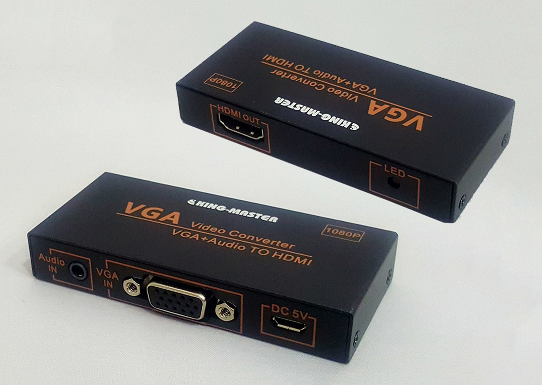 Hộp chuyển VGA ra HDMI + Audio KINGMASTER KY-H131B