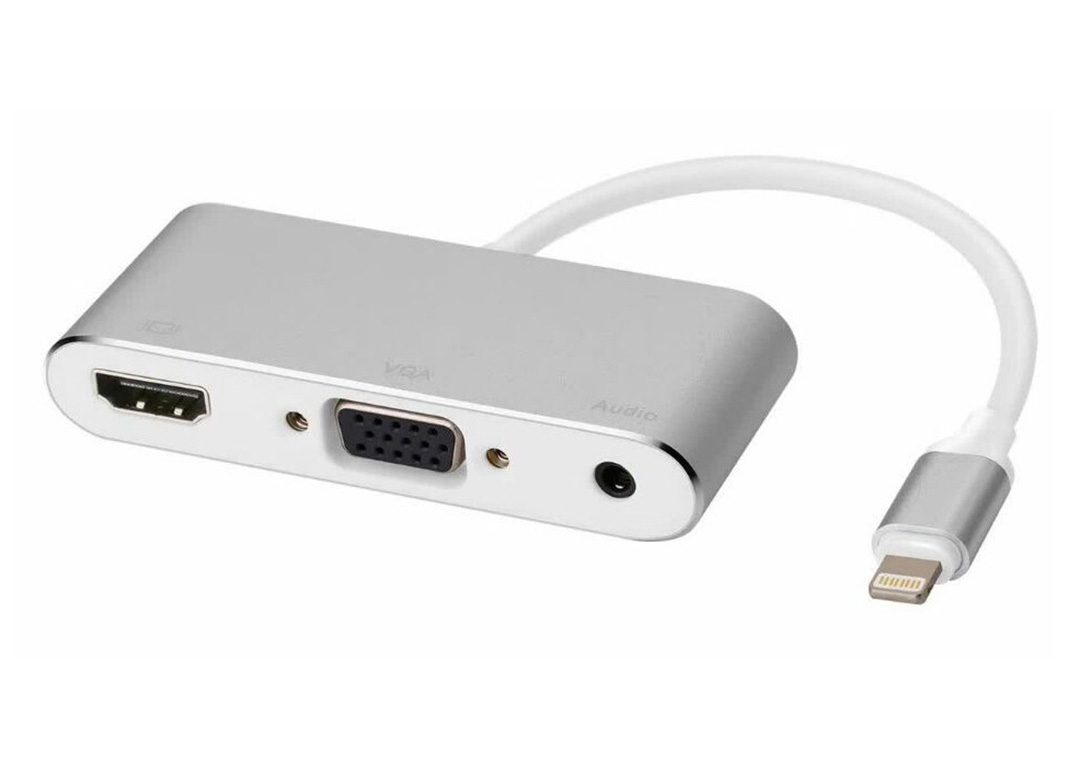 CÁP LIGHTNING -> HDMI + VGA + AUDIO (P38)