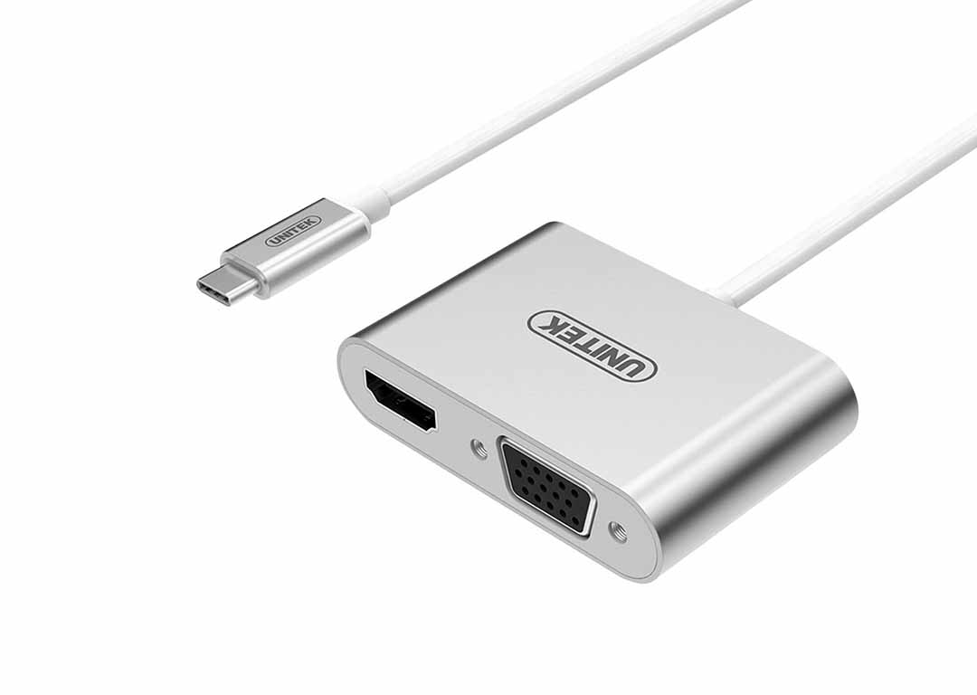 Cáp Type-C -> HDMI + VGA UNITEK Y-V100SL