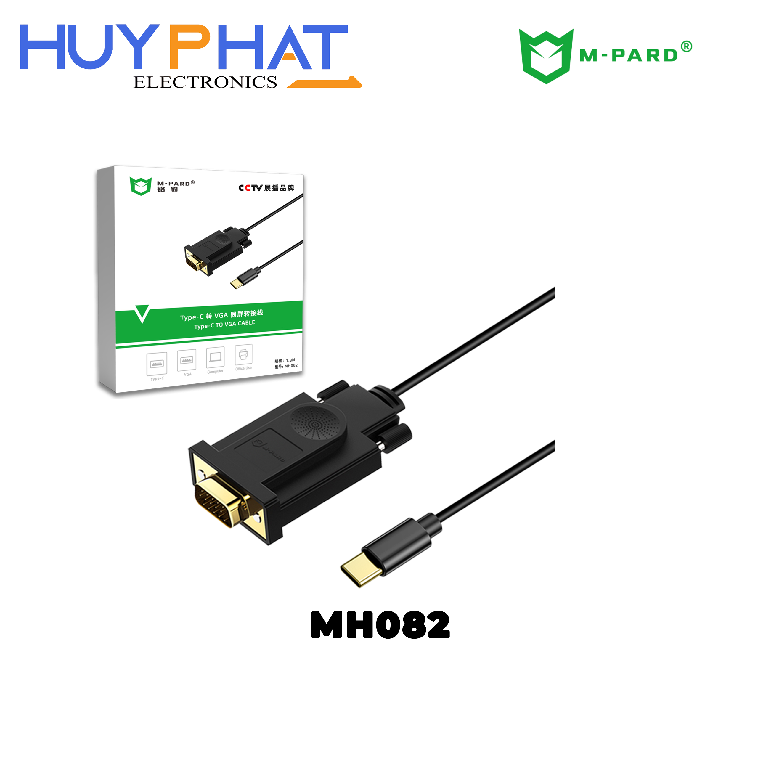 CÁP TYPE-C -> VGA 1.8M M-PARD (MH082)
