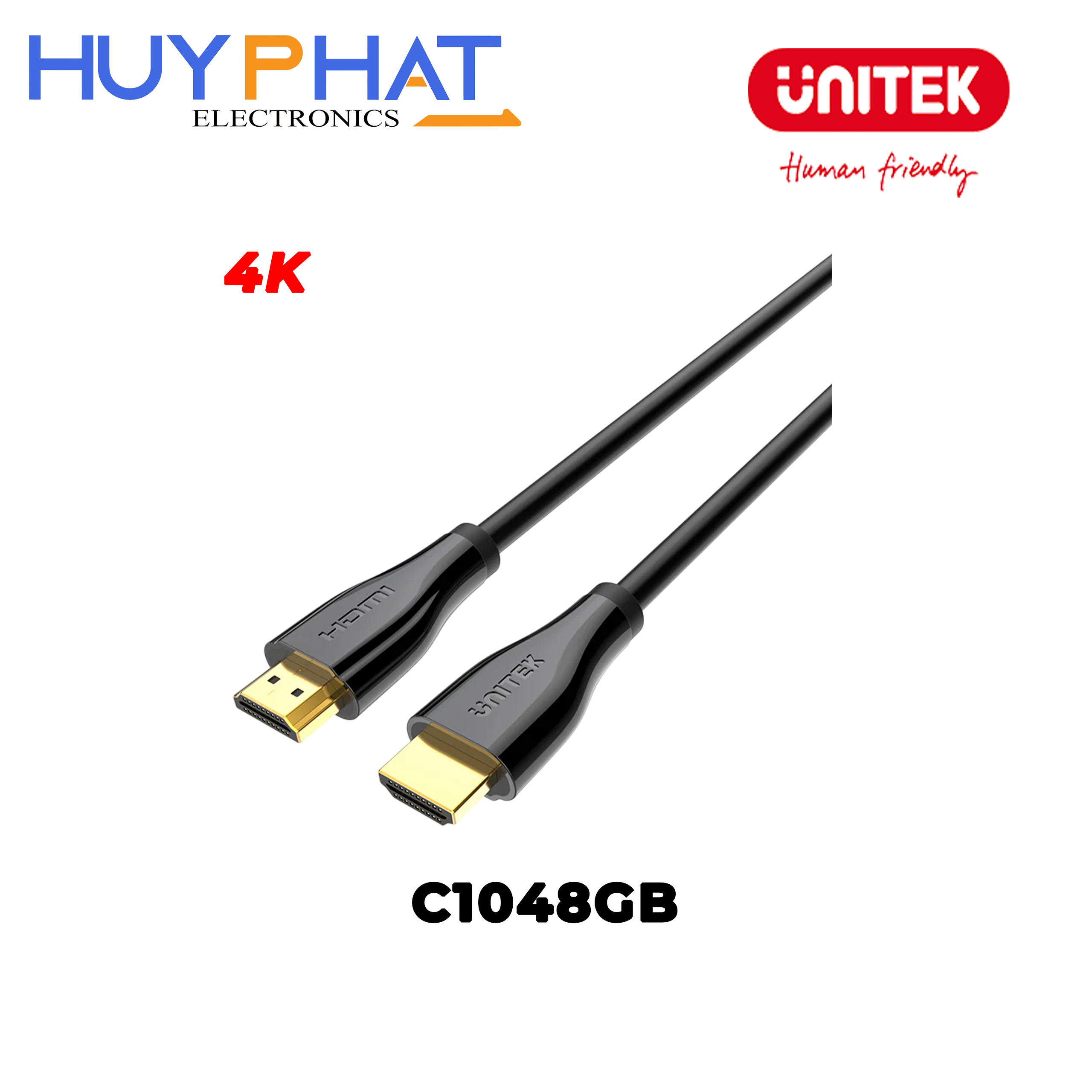 Cáp HDMI Premium 2.0 4K@60Hz dài 2M UNITEK C1048GB