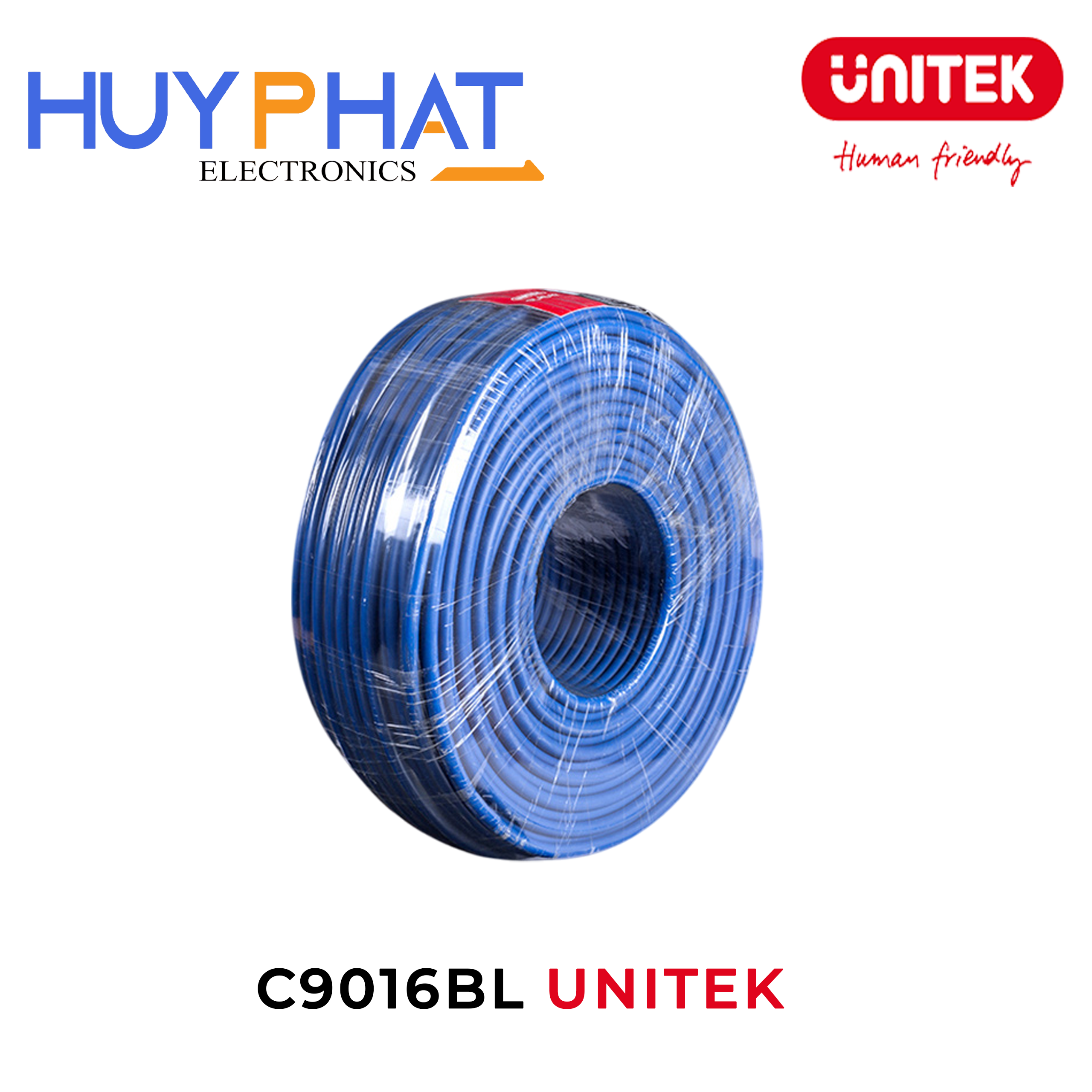 Cáp Loa Sân Khấu 2x1.0GB OD 7.8mm 100m UNITEK C9016BL