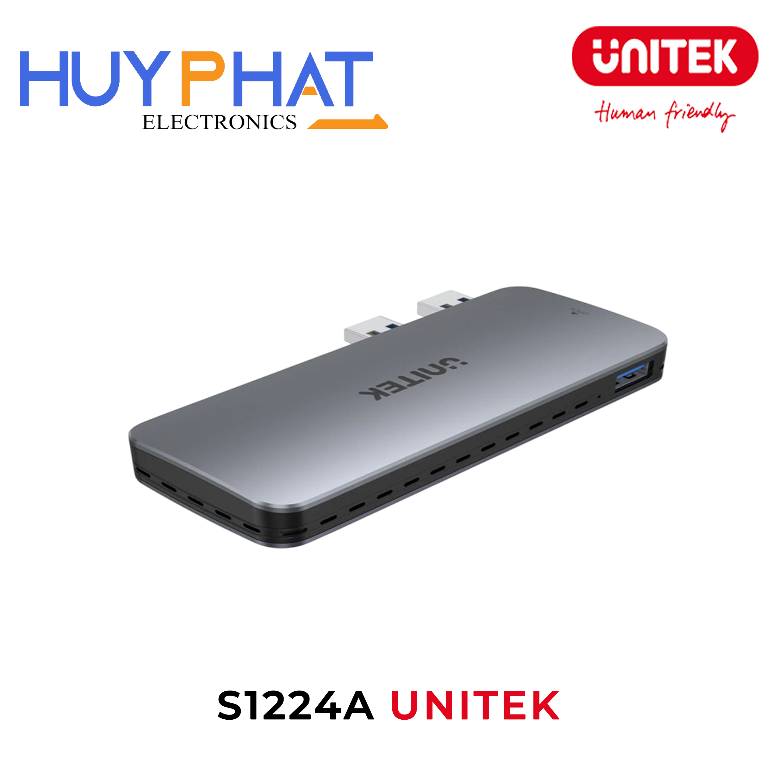 HỘP ĐỰNG Ổ CỨNG CỔNG USB 10Gbps SSD LƯU TRỮ & NVME PS5 UNITEK S1124A