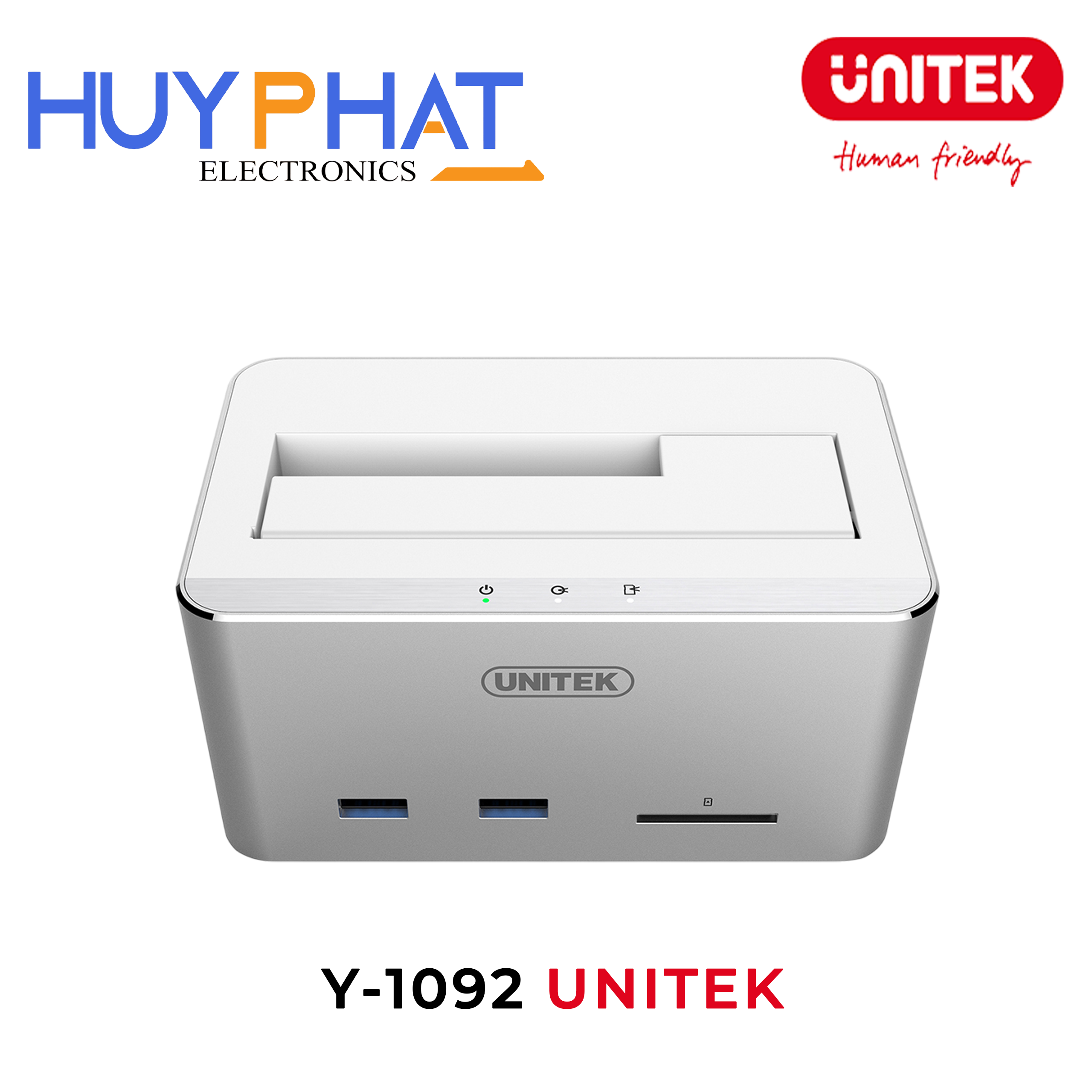 Dock HDD USB 3.0 -> SATA III 2.5/3.5 + USB 3.0 + SD UNITEK Y-1092