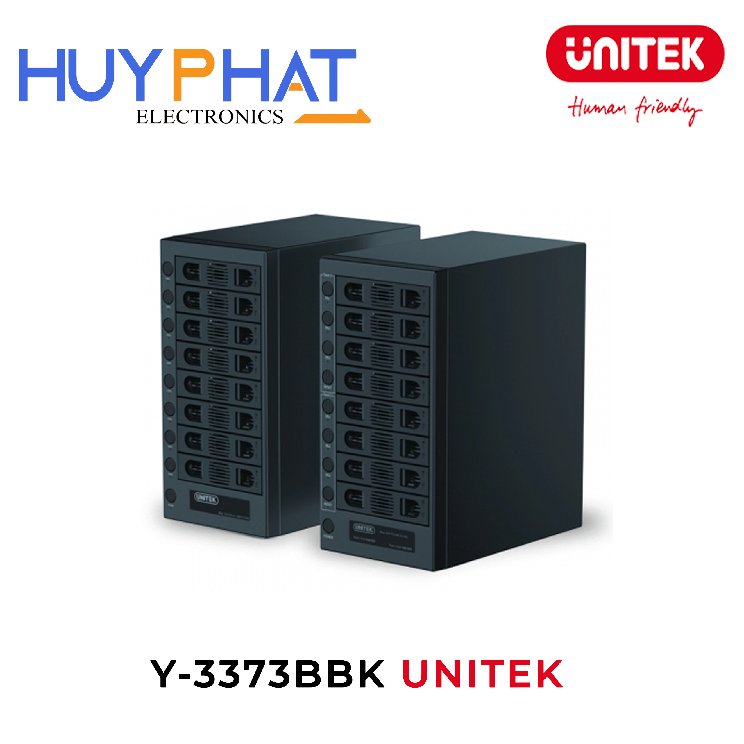 Tủ ổ cứng 8 khe cắm UNITEK Y-3373BBK