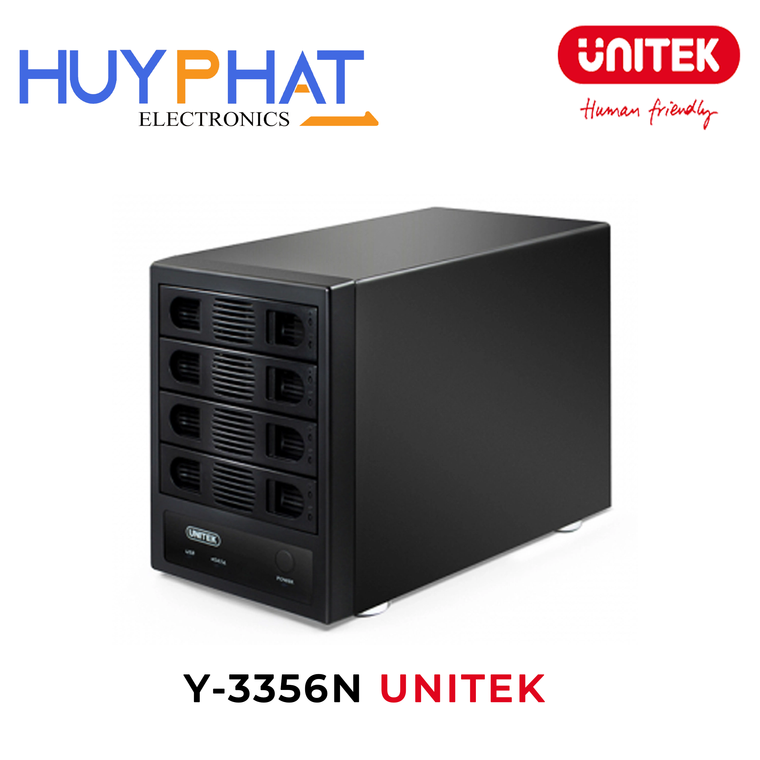 Tủ ổ cứng 4 khe cắm UNITEK Y-3356N