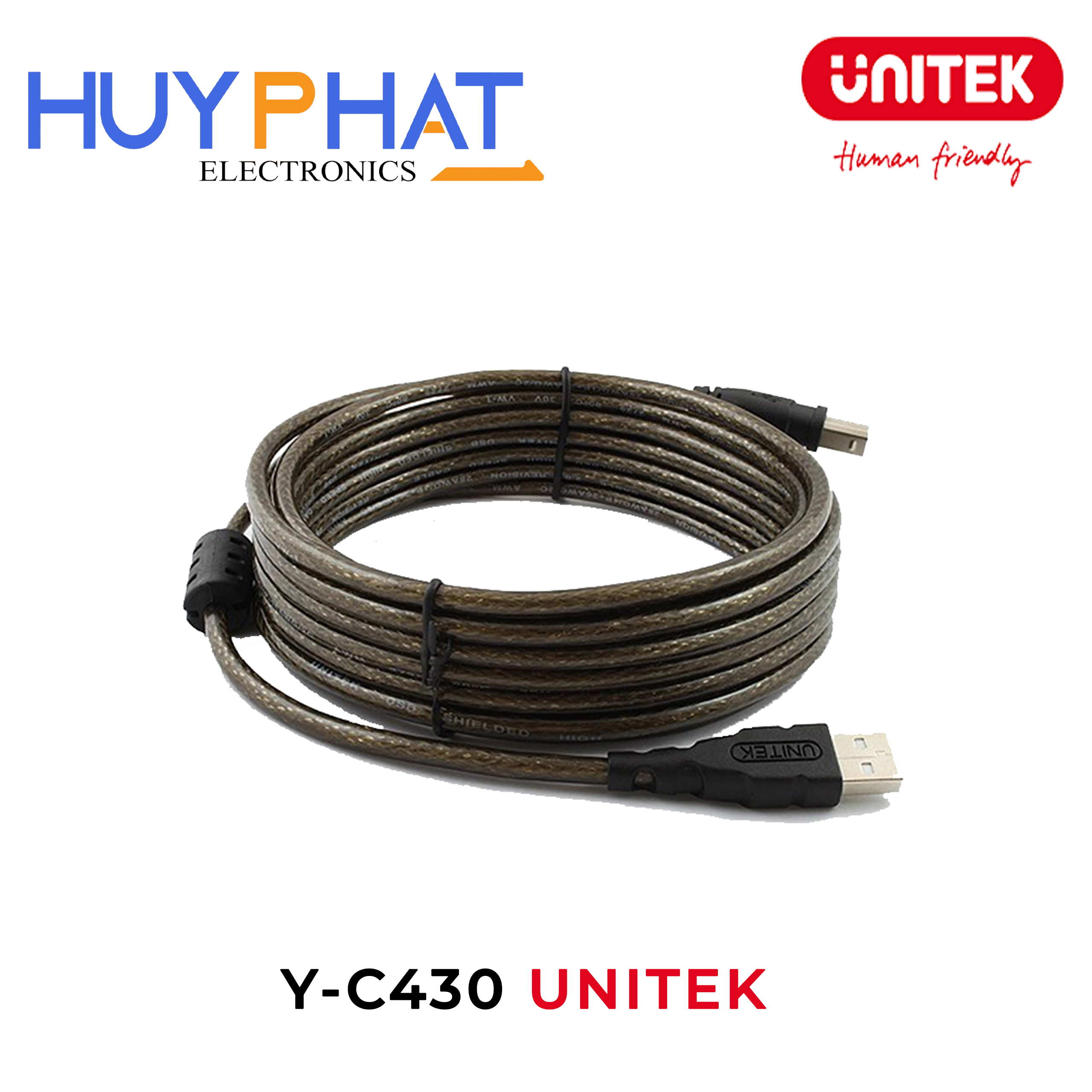 Cáp in USB2.0 dài đến 10M UNITEK Y-C430