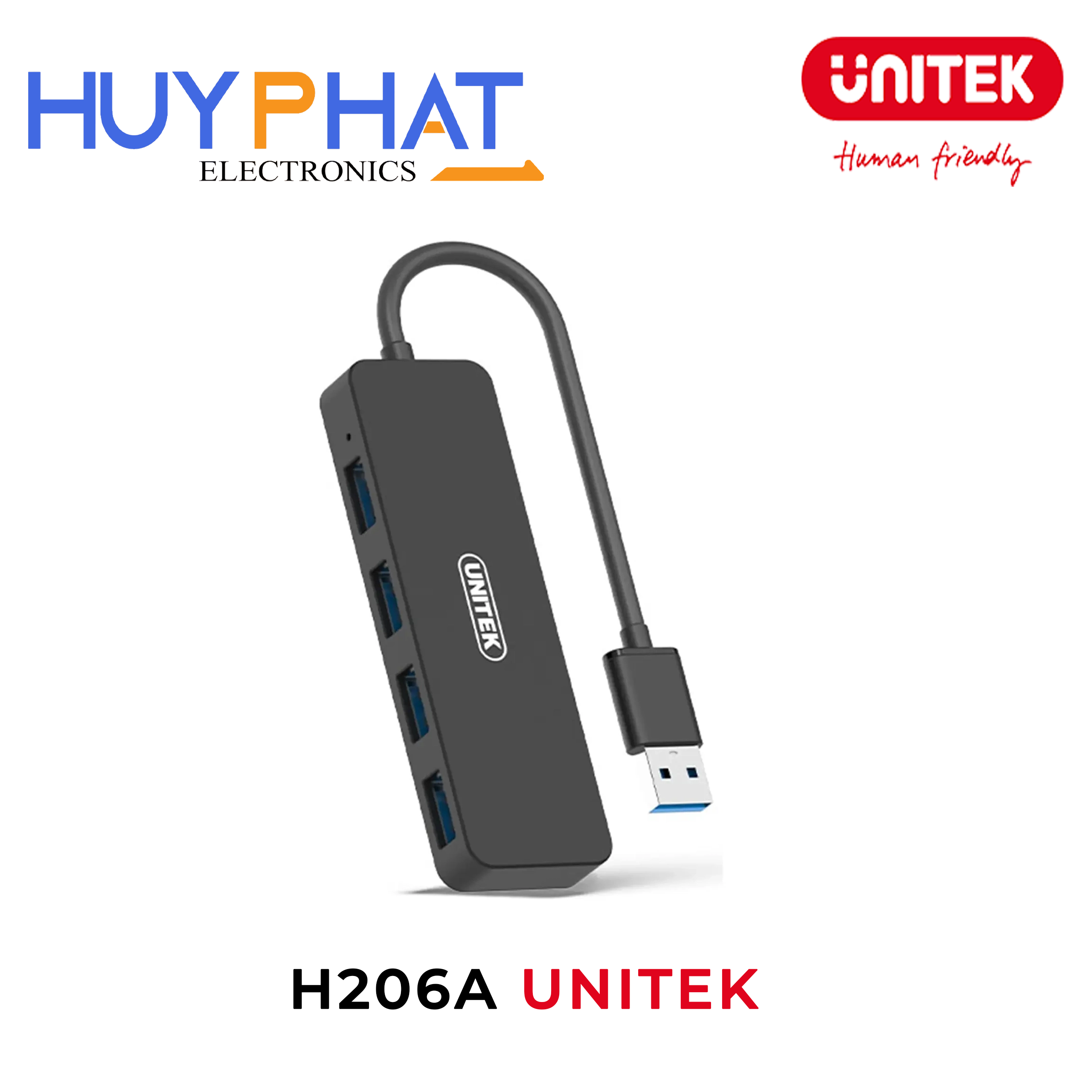 Hub chia 4 cổng USB3.0 UNITEK H206A