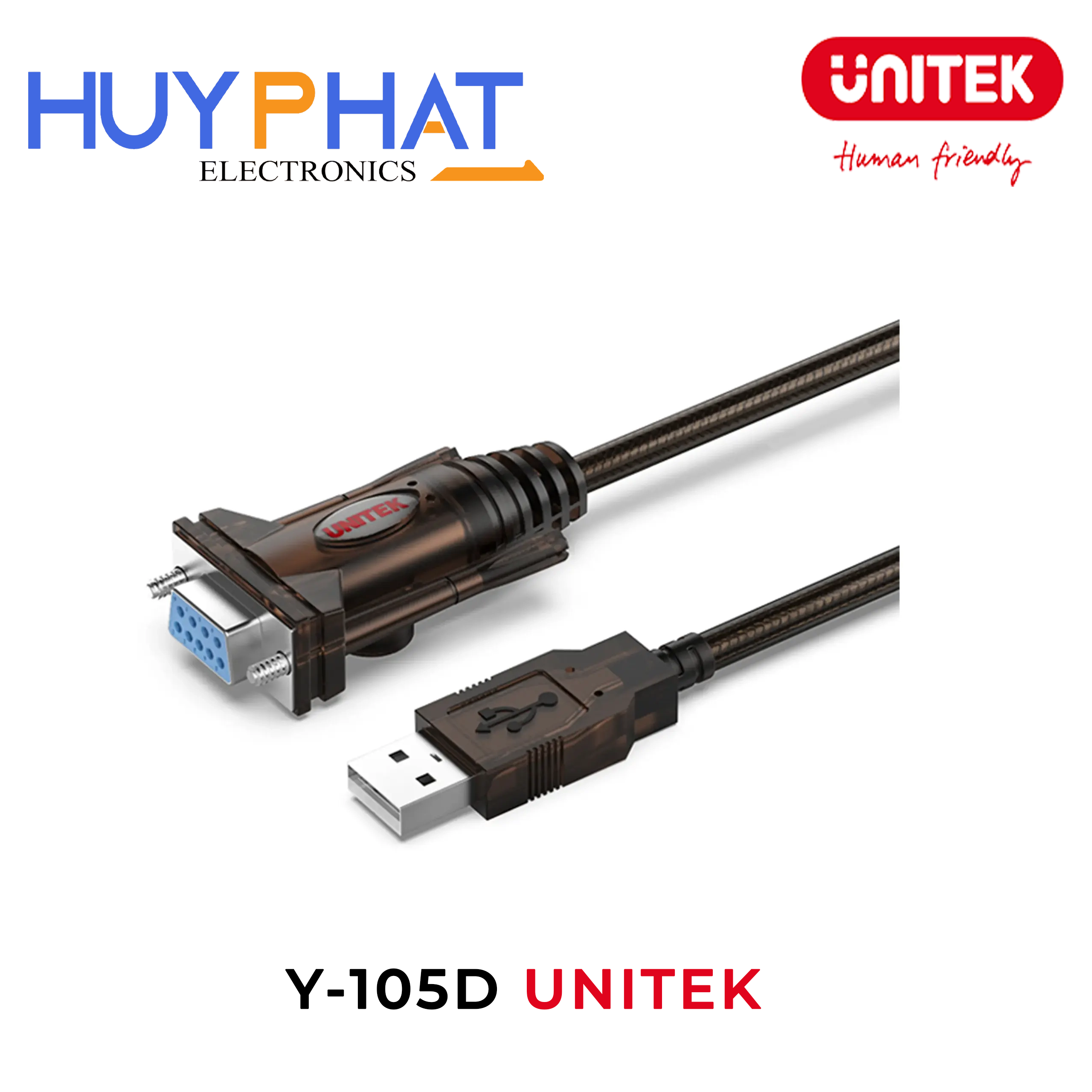 Cáp USB 2.0 -> RS232 UNITEK Y-105D