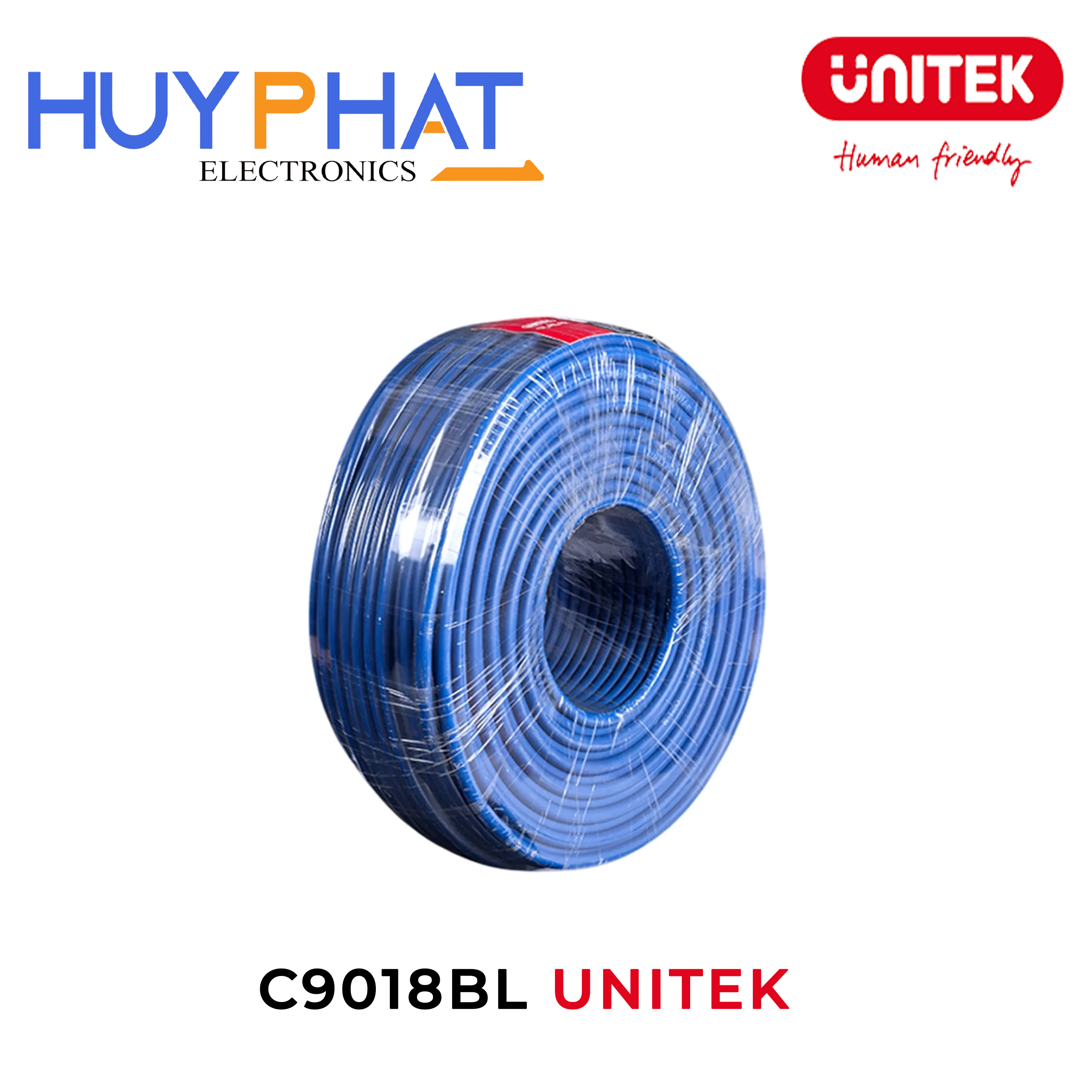 Cáp Loa Sân Khấu 2x2.0GB OD 9.5mm 100m UNITEK C9018BL