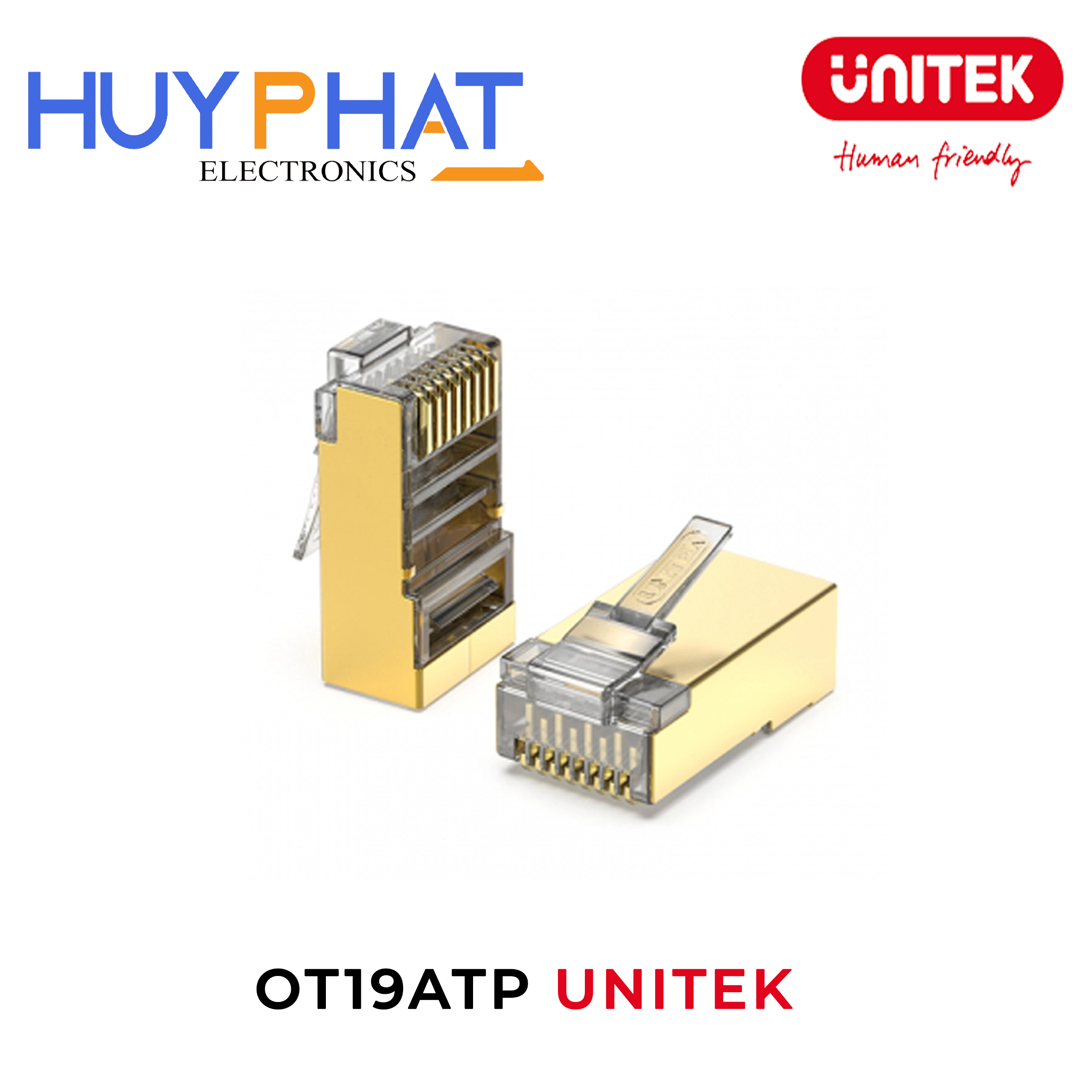 Đầu mạng pha lê CAT 6 UNITEK OT19ATP