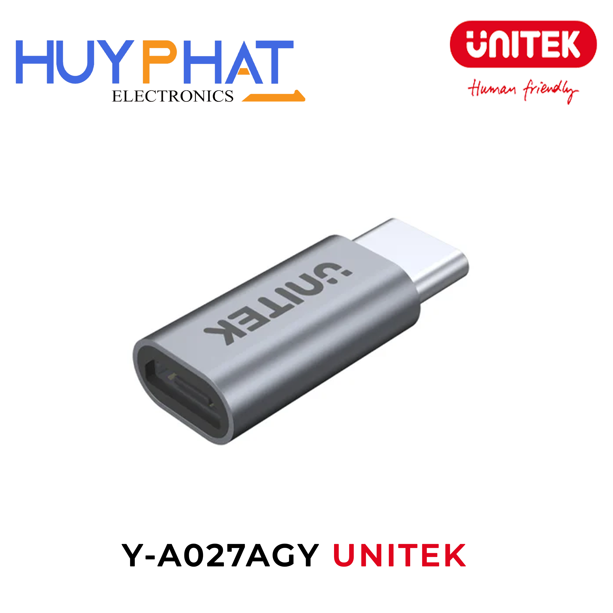 Đầu chuyển đổi Type-C -> MicroUSB UNITEK Y-A027AGY