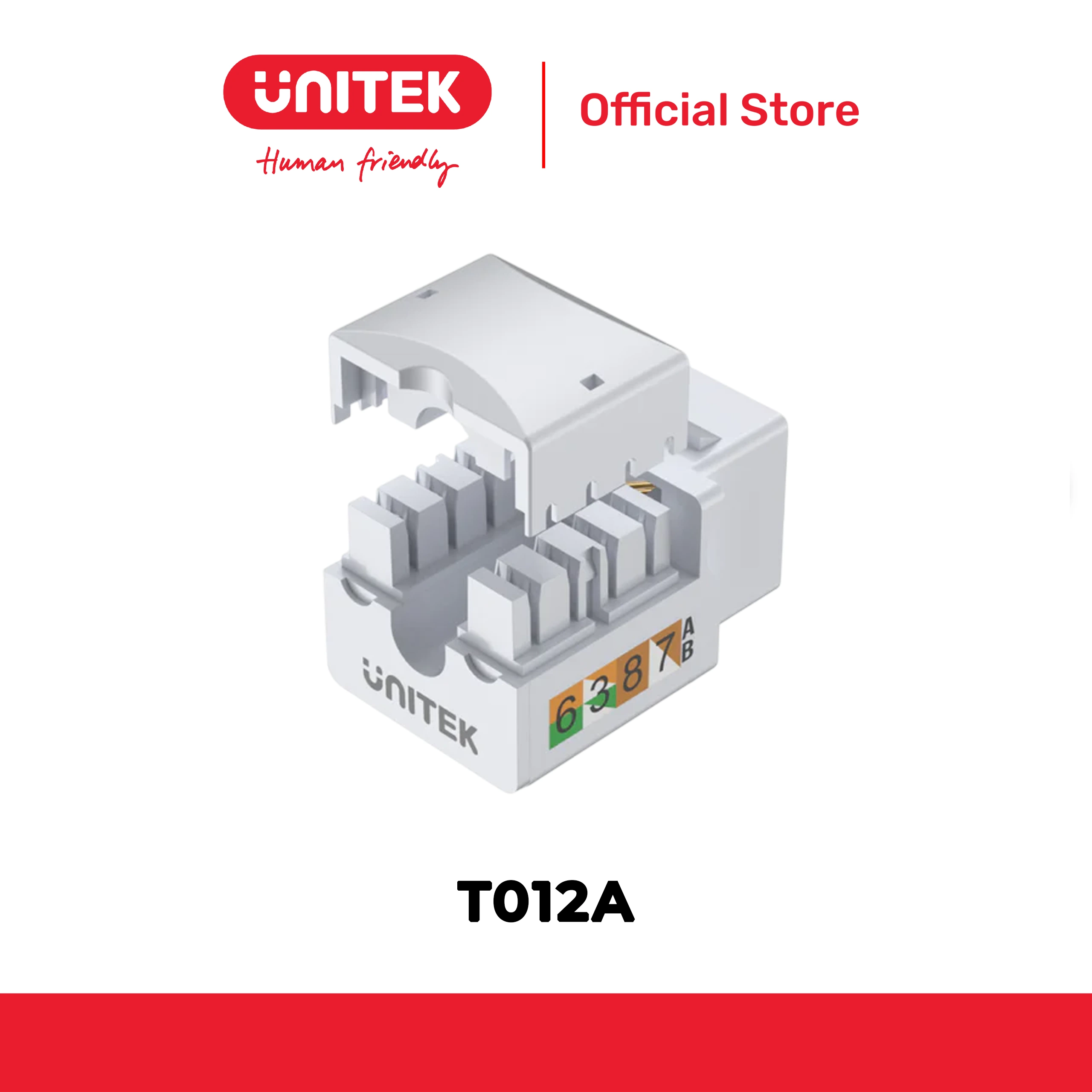 Phích cắm KEYSTONE mô-đun CAT6 UNITEK T012A