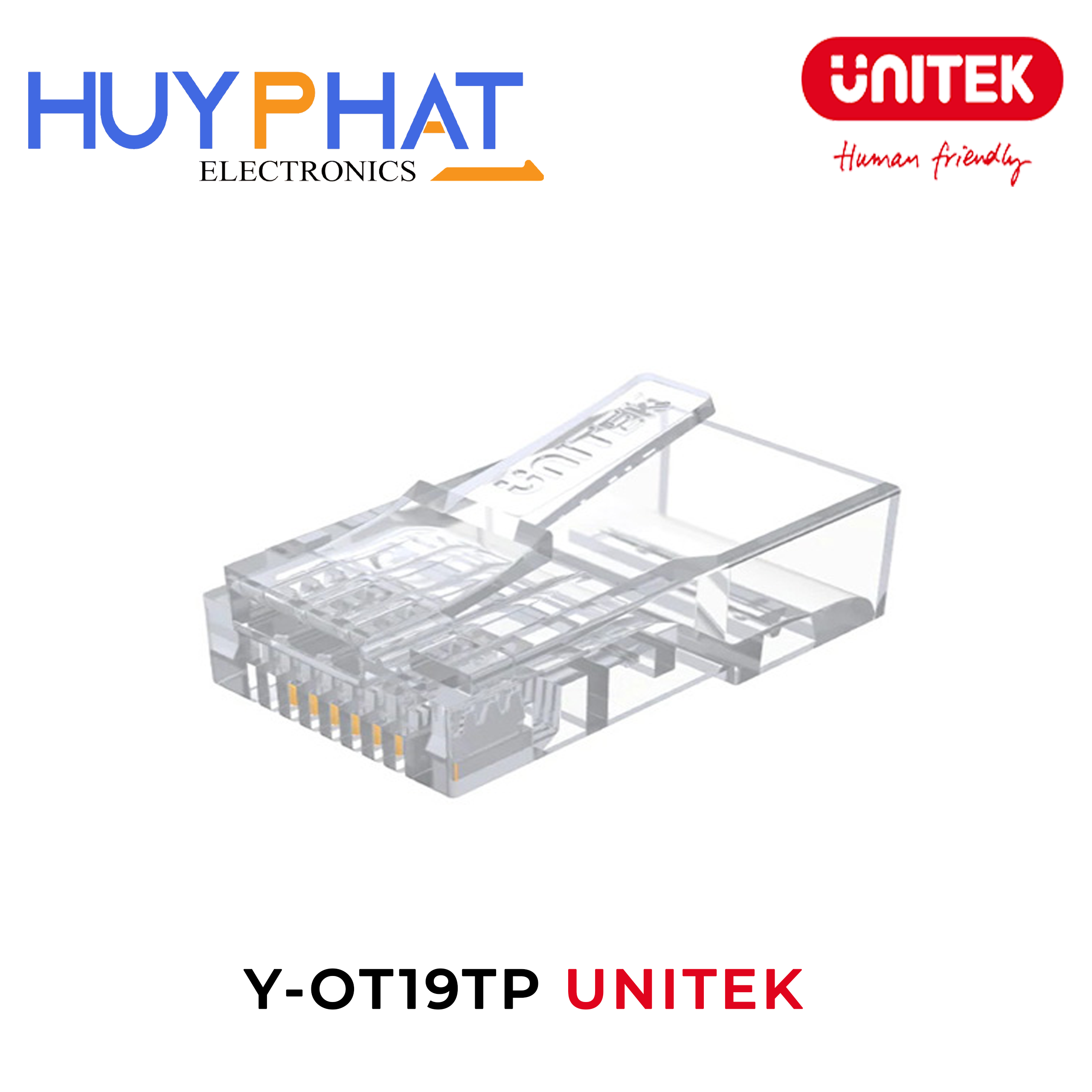 Phích cắm mô-đun Cat6 RJ45 (8P8C) UNITEK Y-OT19TP