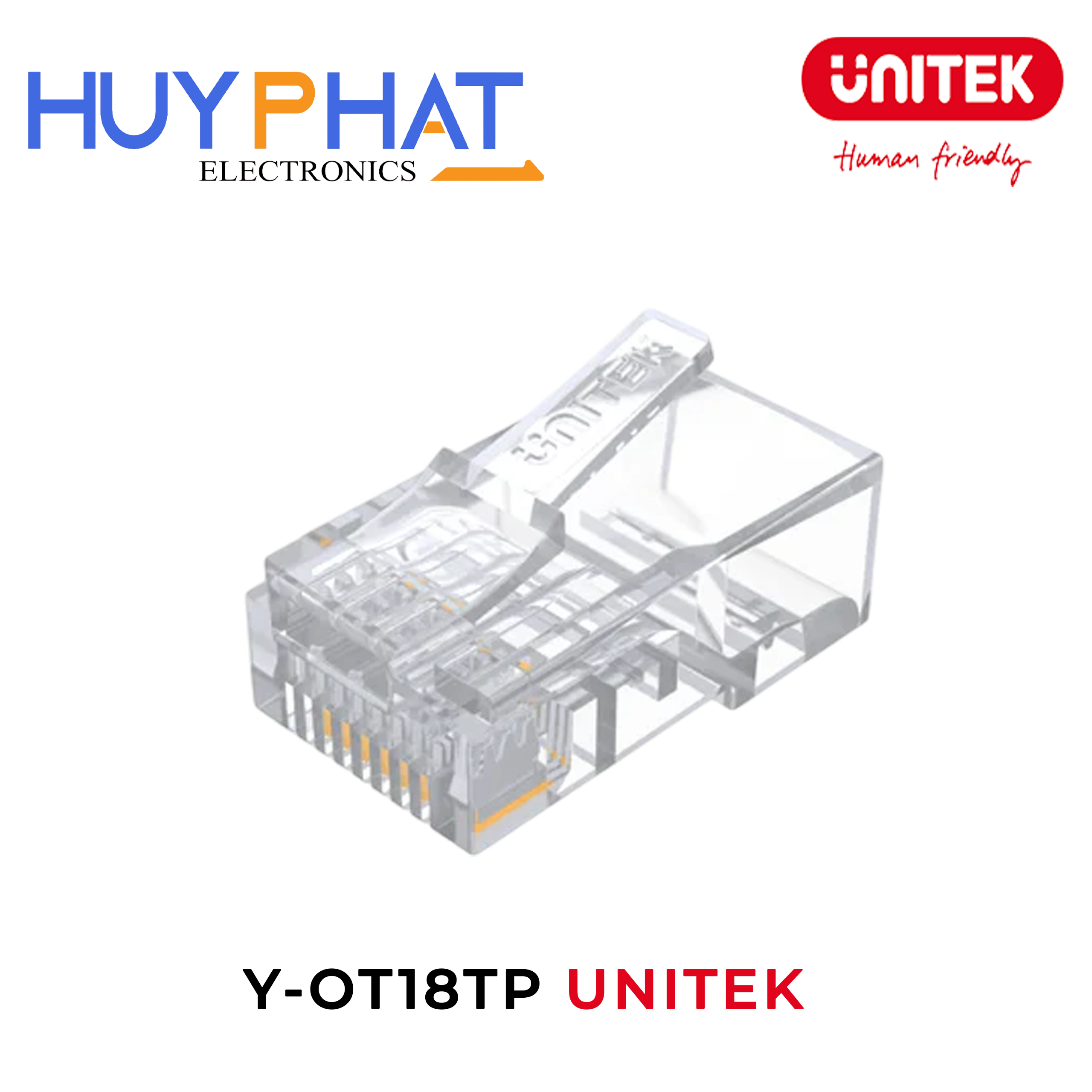 Phích cắm mô-đun Cat5e RJ45 (8P8C) UNITEK Y-OT18TP