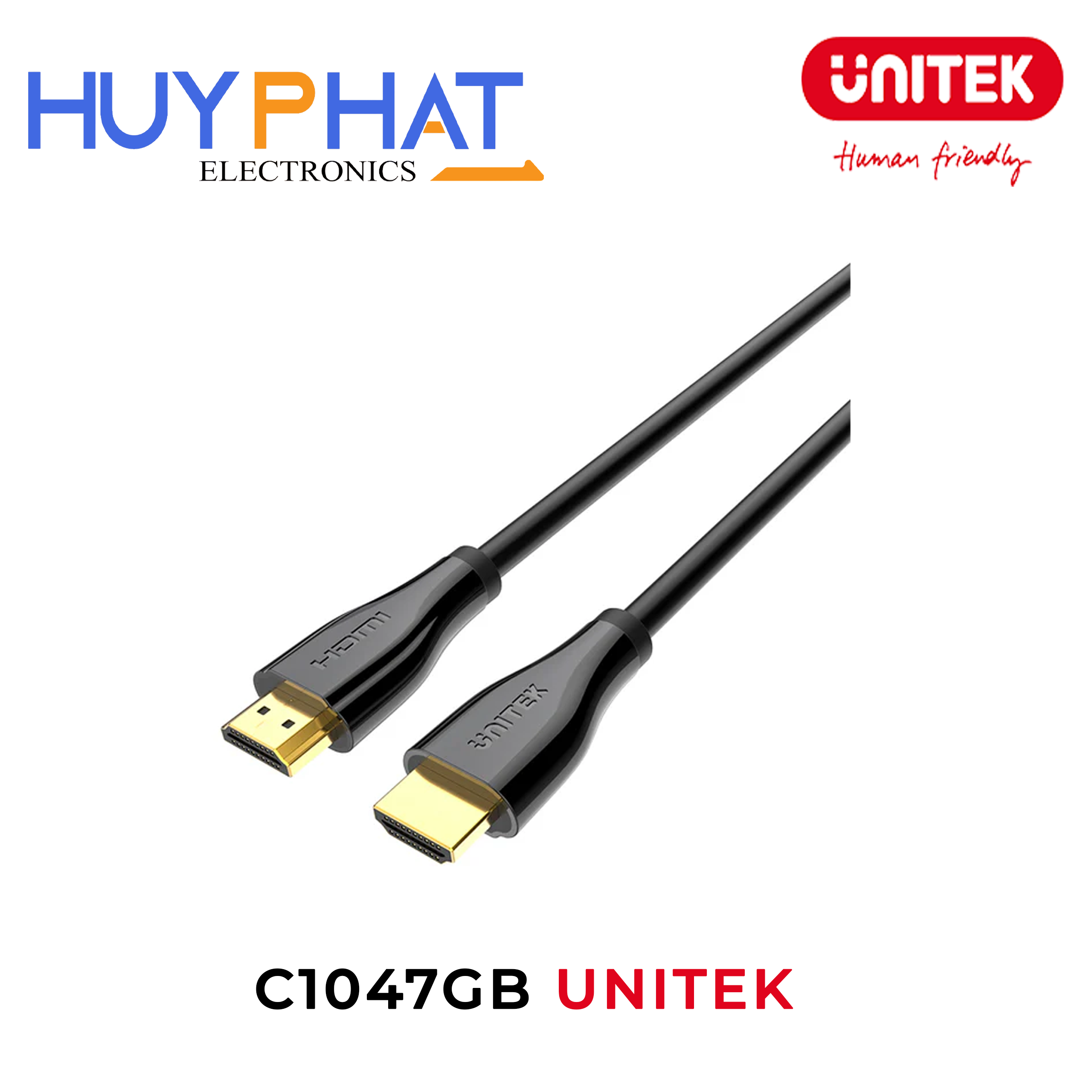Cáp HDMI 2.0 4K@60Hz dài đến 3m UNITEK C1047GB