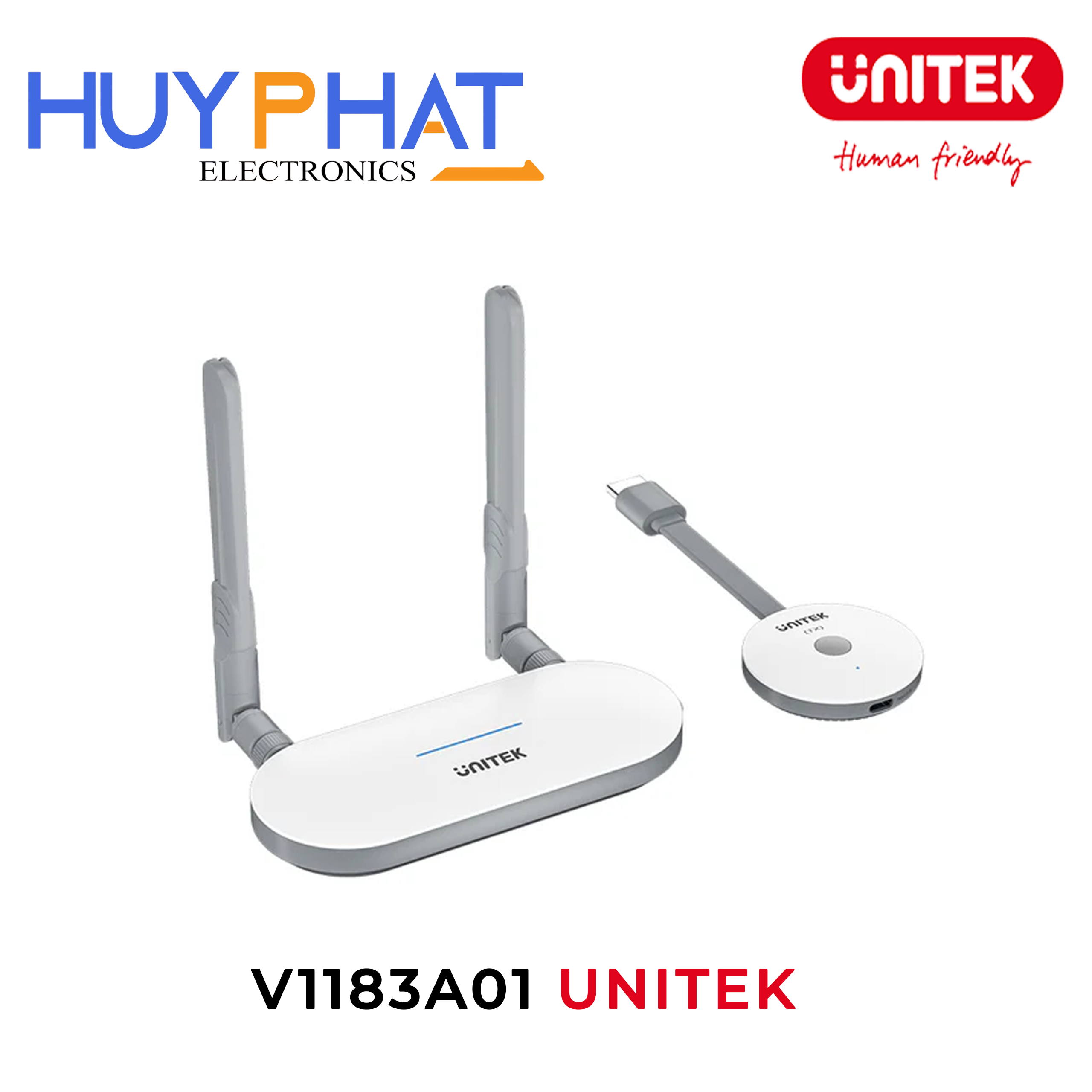 Bộ thu phát HDMI/VGA không dây 1080p@60Hz UNITEK V1183A01