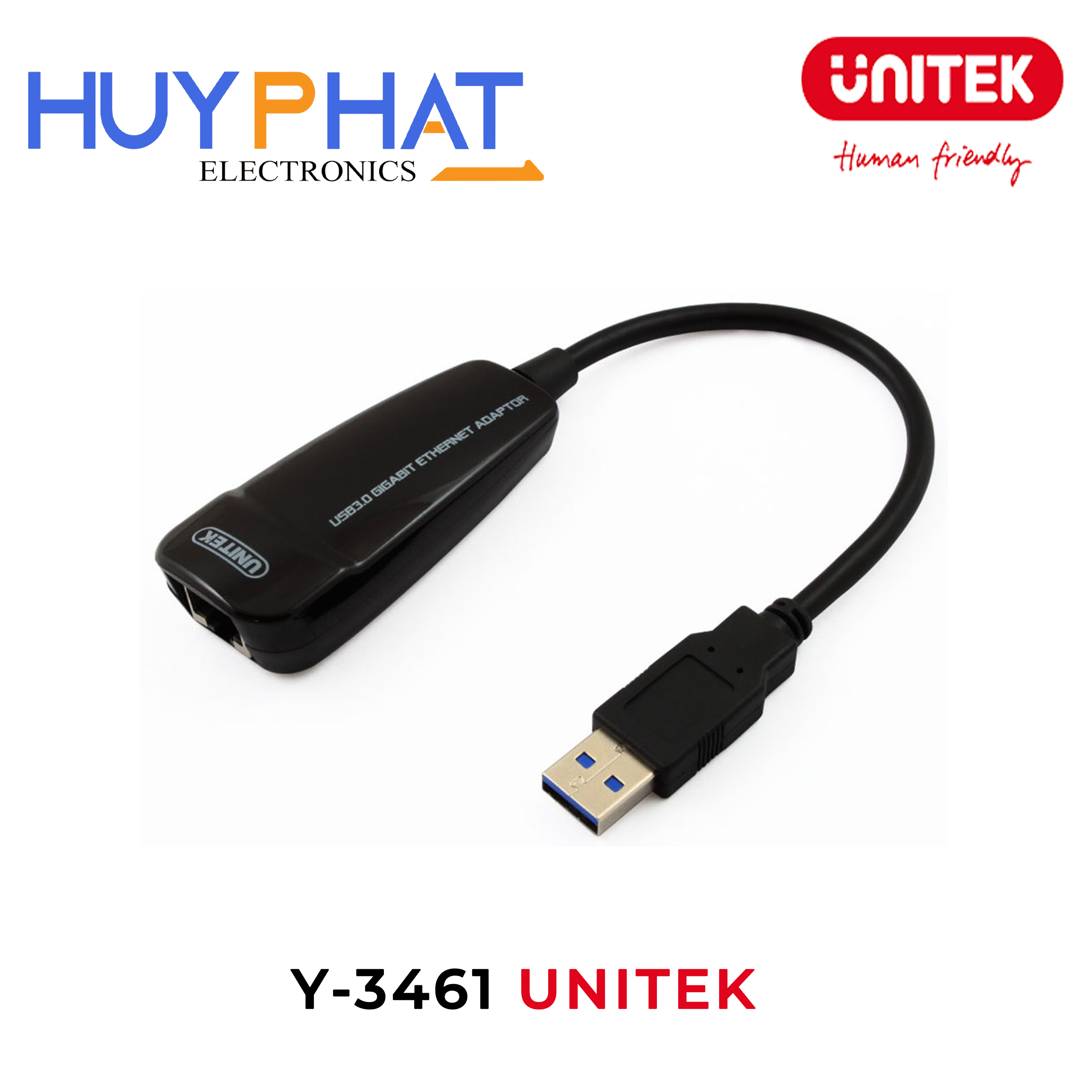 Cáp chuyển đổi USB 3.0 -> LAN UNITEK Y-3461