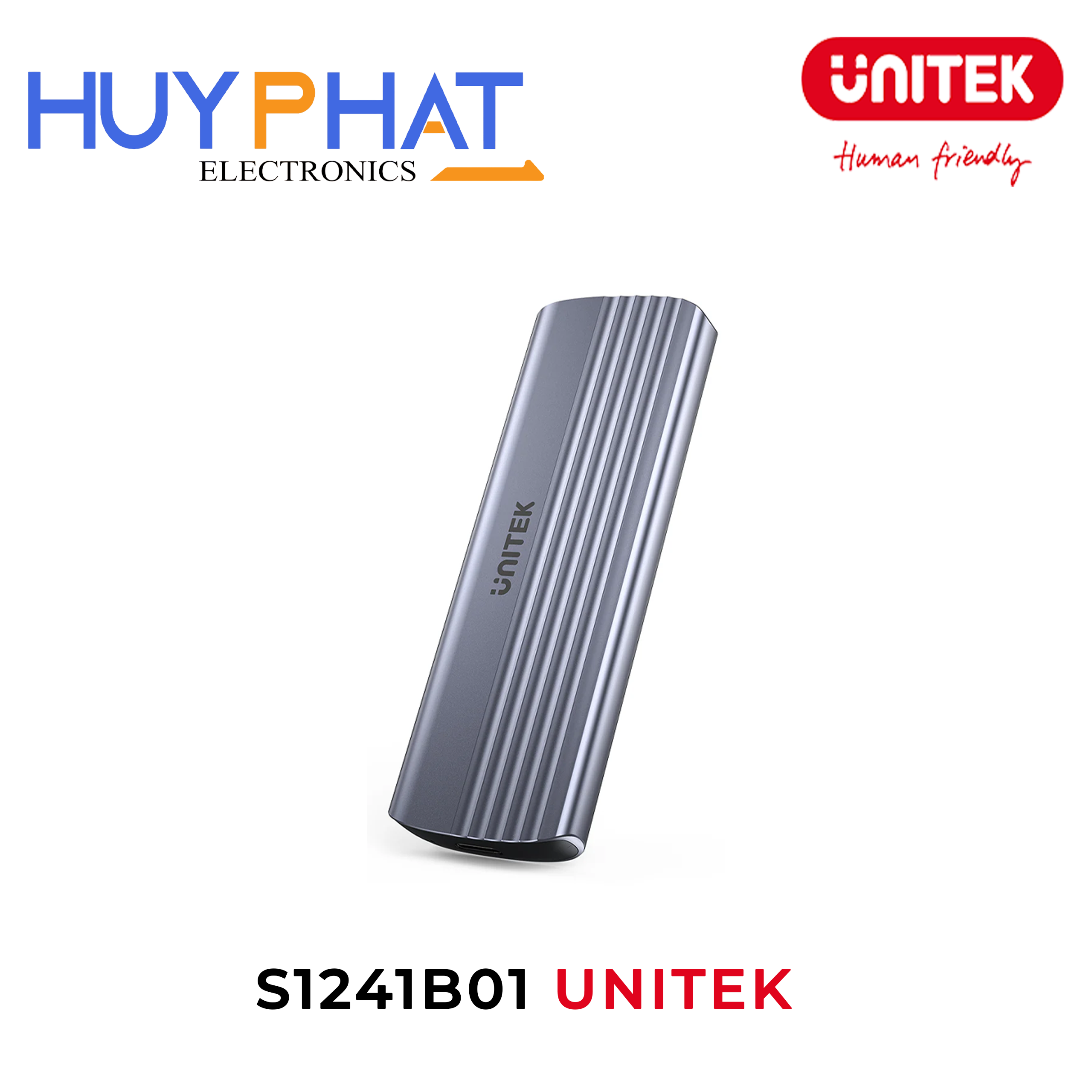 Box ổ cứng SSD M.2 PCIe NVME UNITEK S1241B01