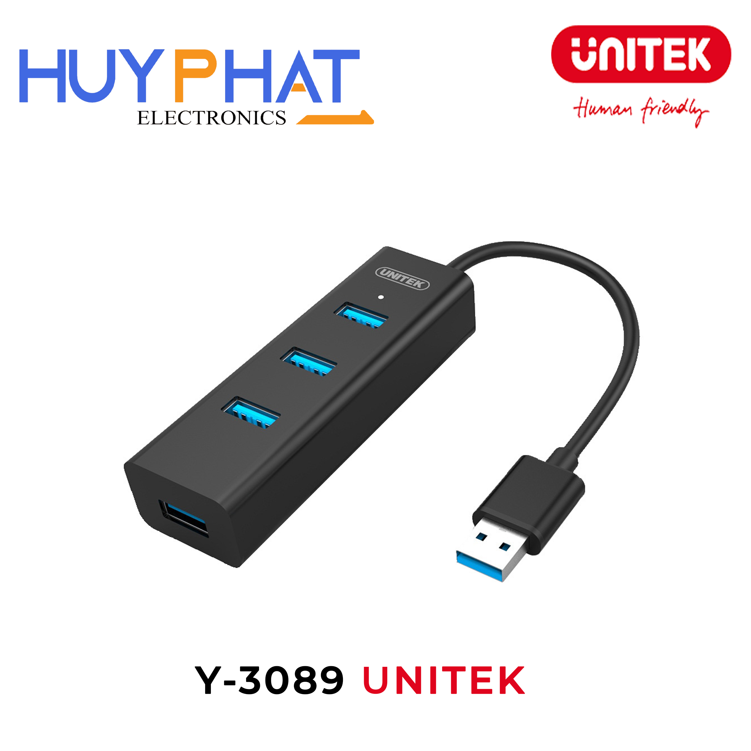 Hub chia 4 cổng USB3.0 UNITEK Y-3089