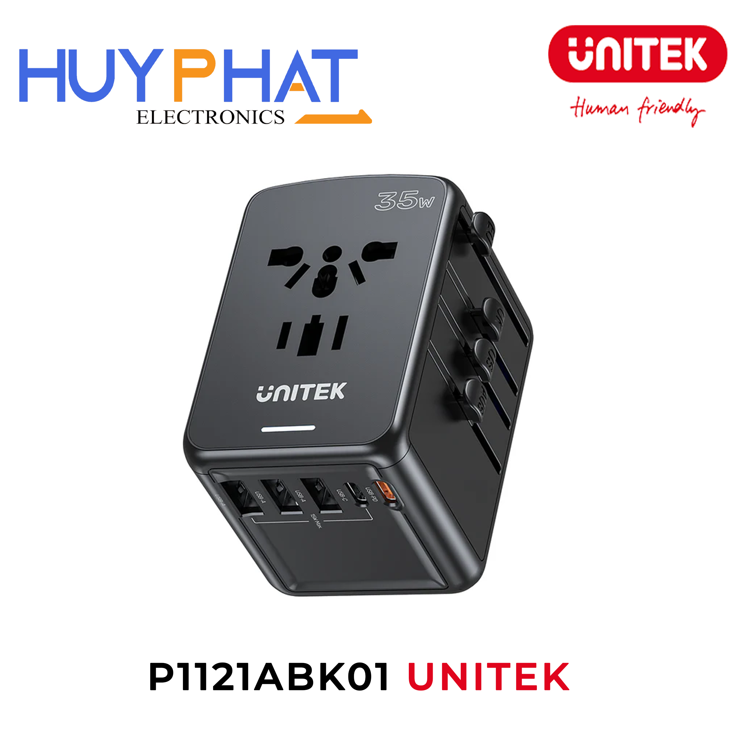 Dock sạc đa năng 35W UNITEK P1121ABK01