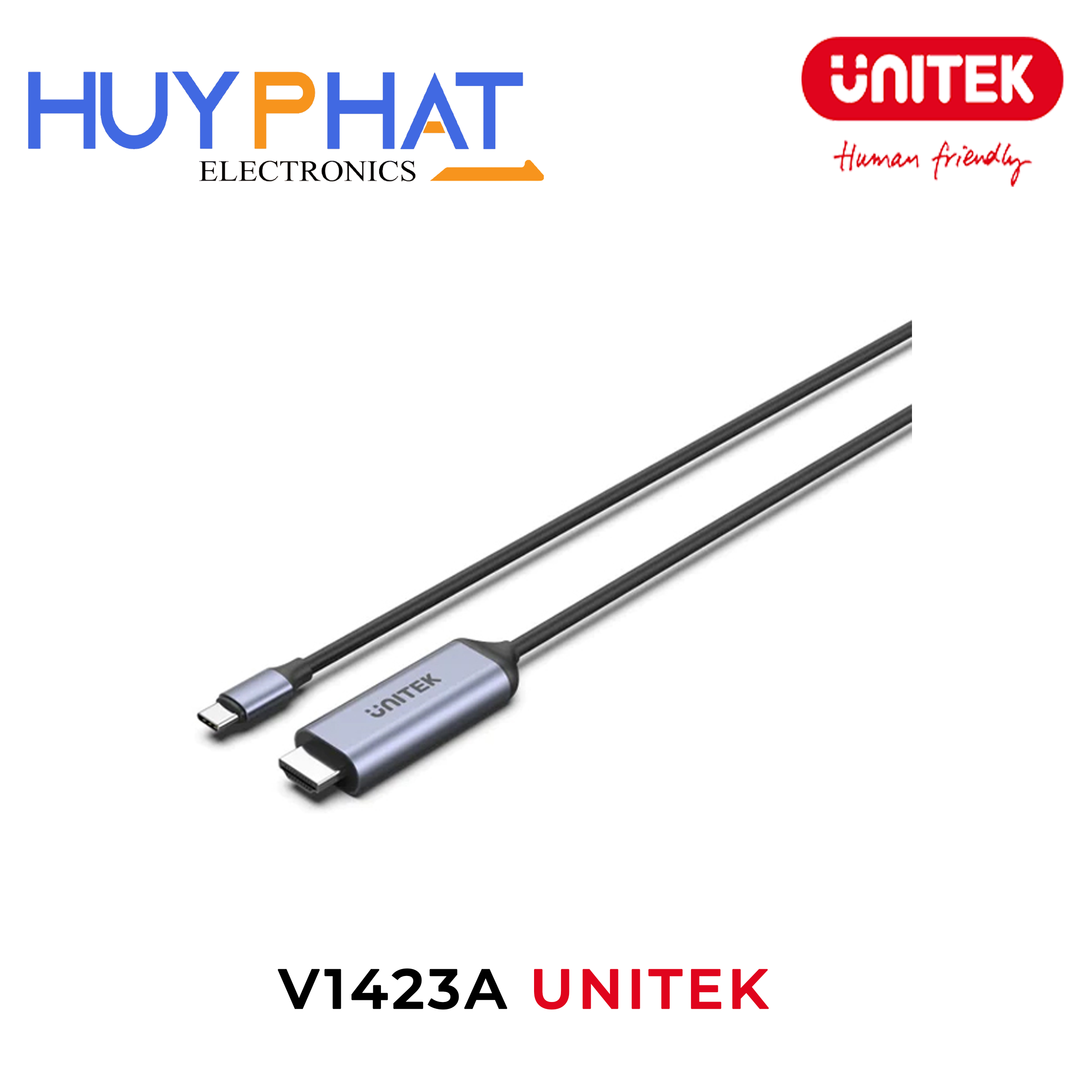 Cáp Type-C -> HDMI 4K@60Hz UNITEK V1423A