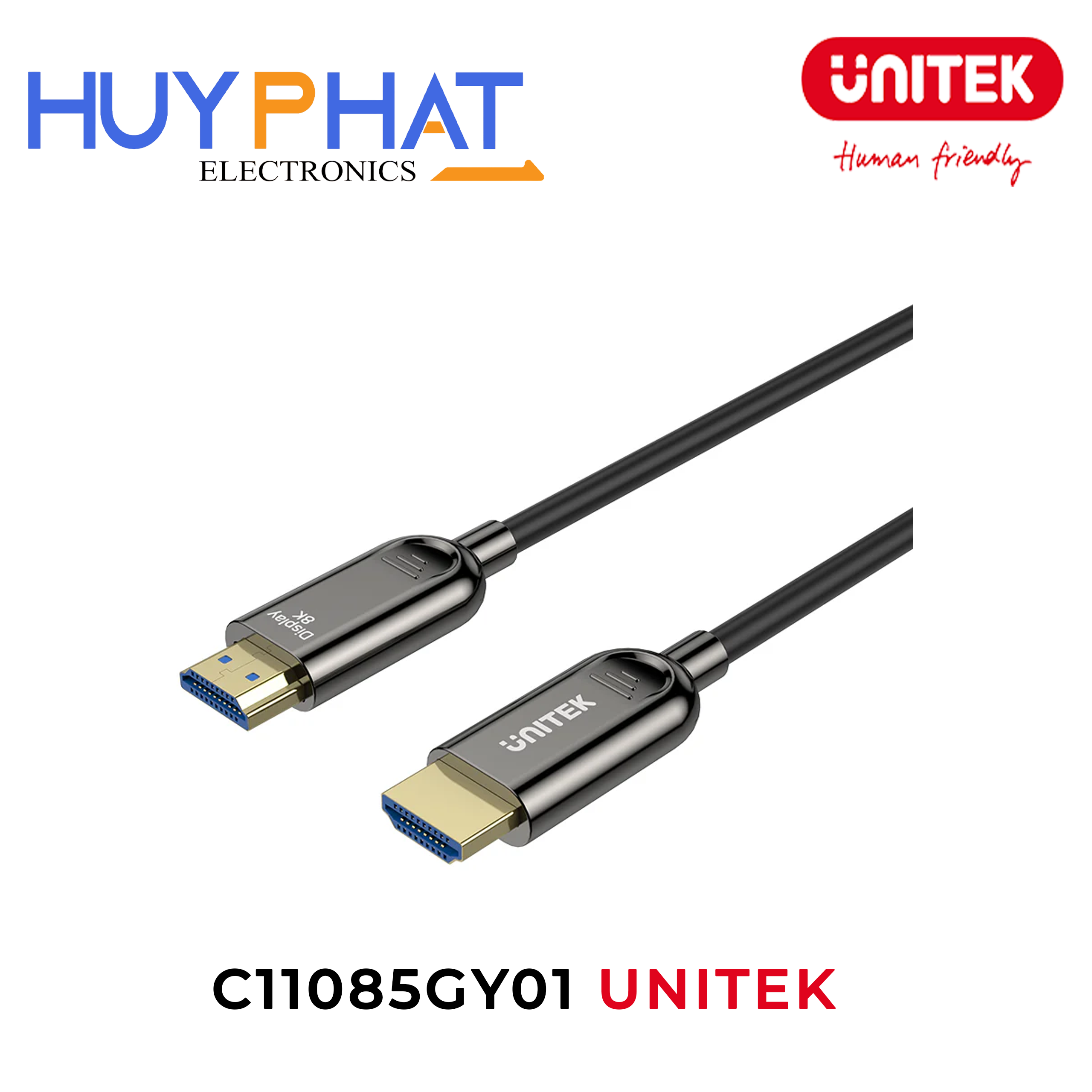 Cáp quang HDMI 8K@60Hz dài đến 100m UNITEK C11085GY01