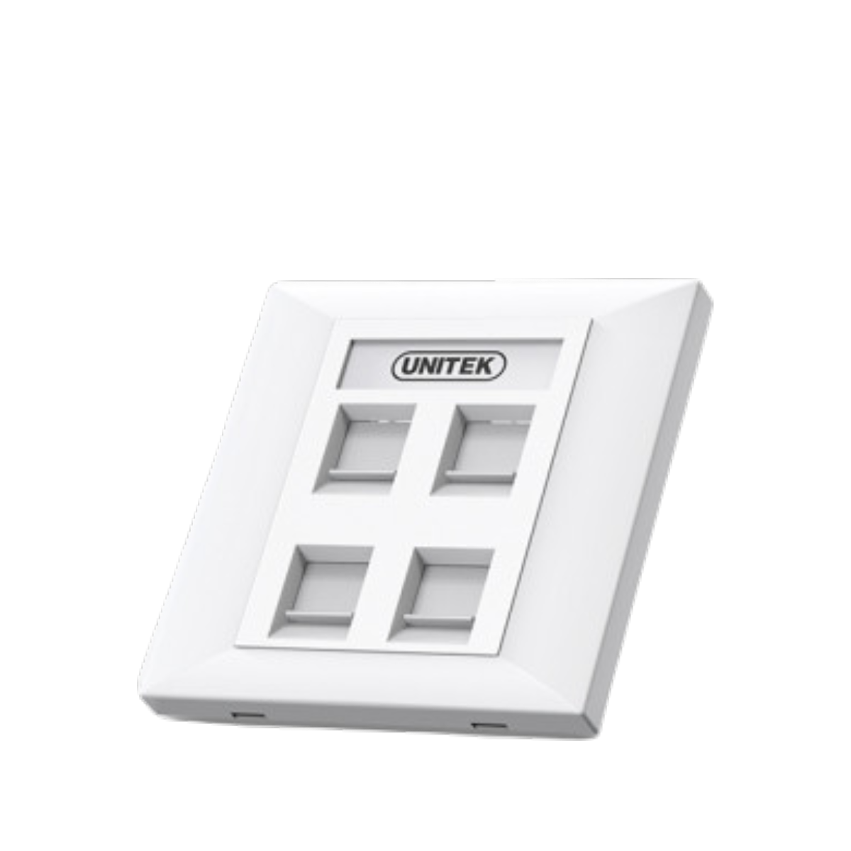 Mặt vuông mạng âm tường 4P UNITEK T014A