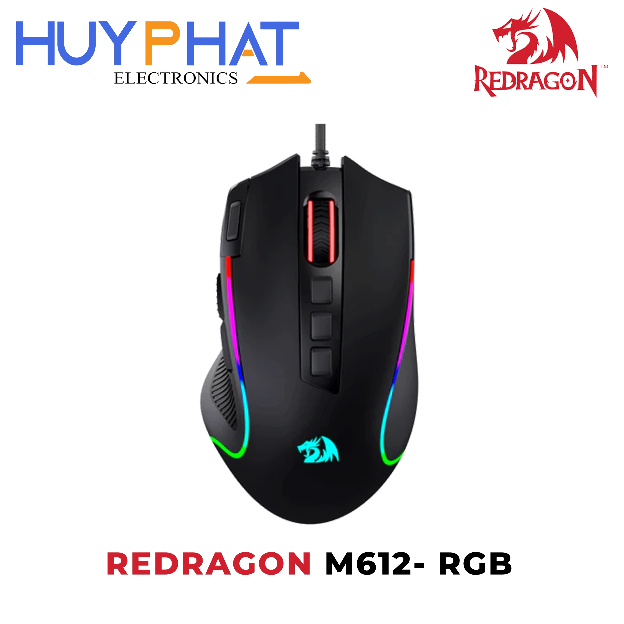 Chuột Gaming Có Dây 8000 DPI REDRAGON PREDATOR M612-RGB