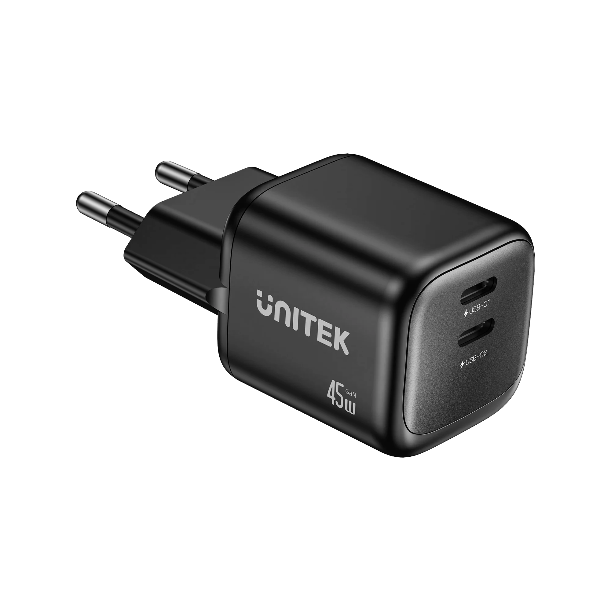 Củ Sạc Nhanh GaN Zeno 45W UNITEK P1129ABK01-EU
