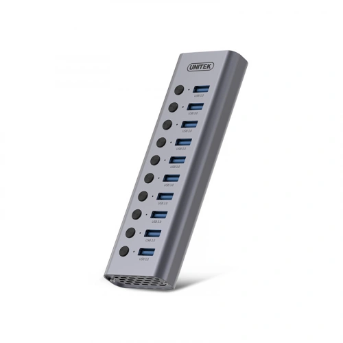 Hub chia USB/Type-C → 10 cổng USB 3.0 có công tắc UNITEK H1315A