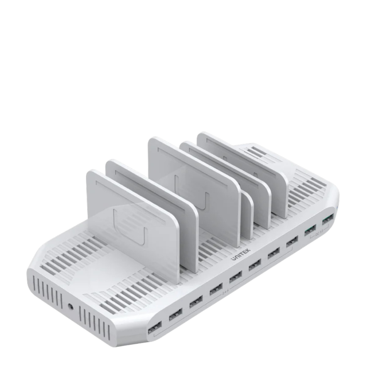Trạm sạc đa năng 96W 8 cổng USB 2.4A + 2 cổng USB QC3.0 UNITEK Y-2190A