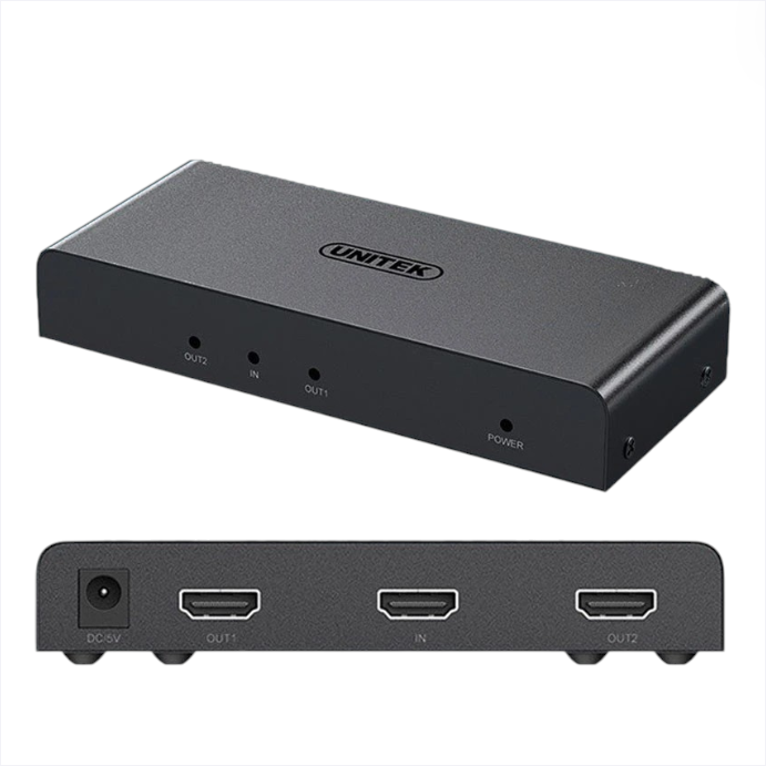 Bộ chia HDMI 4K@30Hz 1 → 2 UNITEK V130A