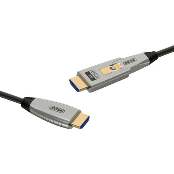 Cáp HDMI Sợi Quang (AOC) Là Gì? So Sánh Cáp Đồng Truyền Thống & HDMI Không Dây Khi Kéo Xa