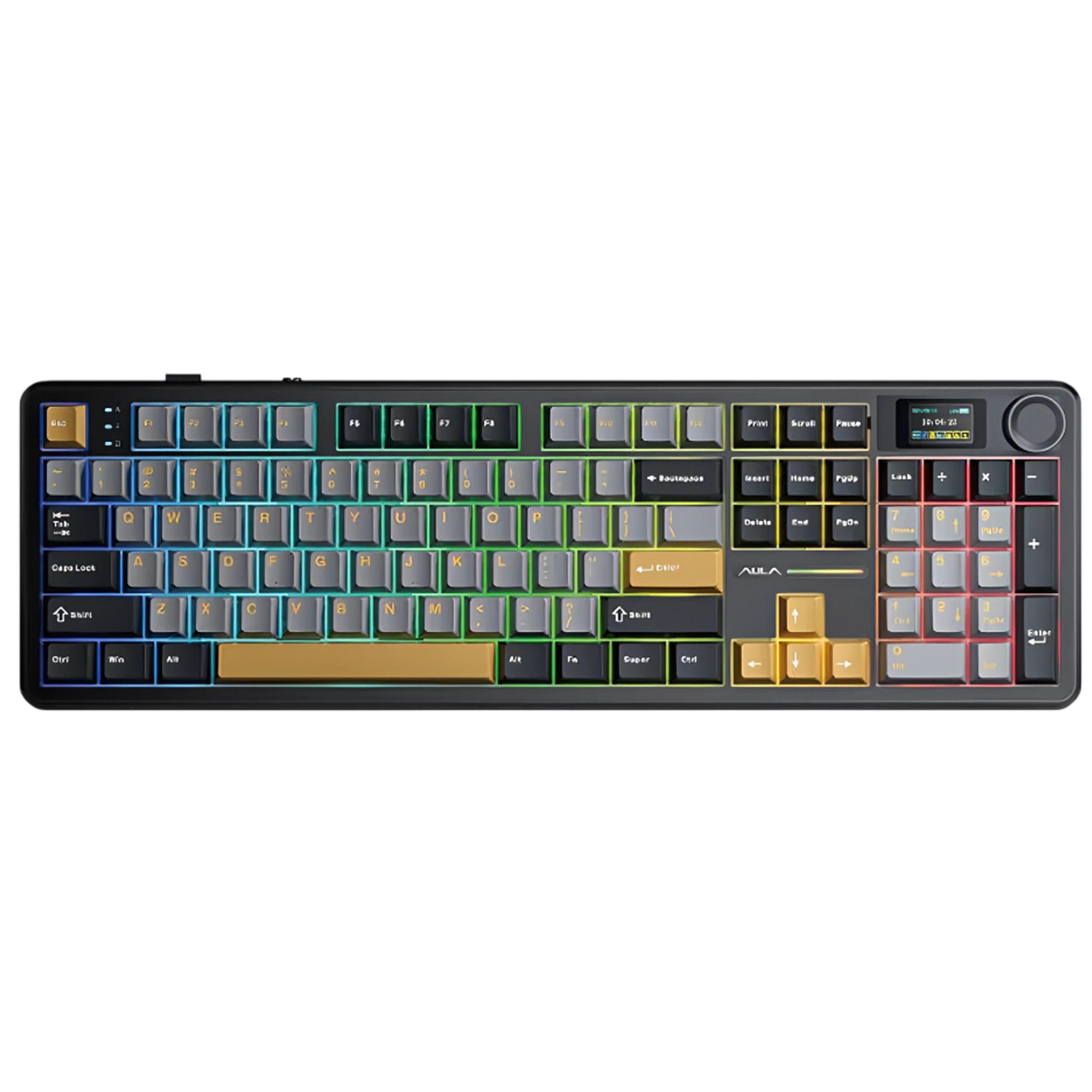 Bàn phím cơ gaming 3 chế độ AULA F108 Pro
