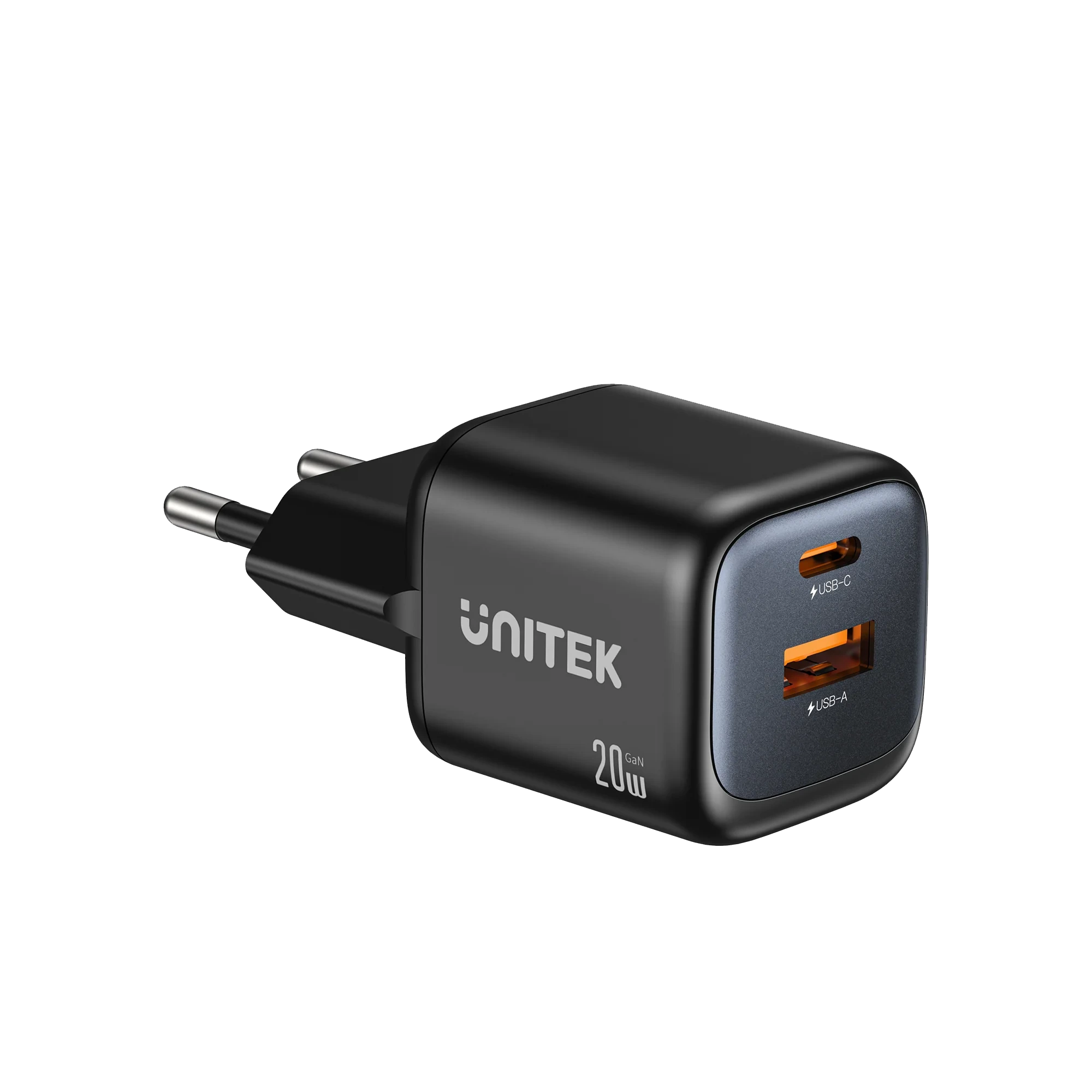 Củ Sạc Nhanh GaN Zeno 20W 2 Cổng UNITEK P1128ABK01-EU