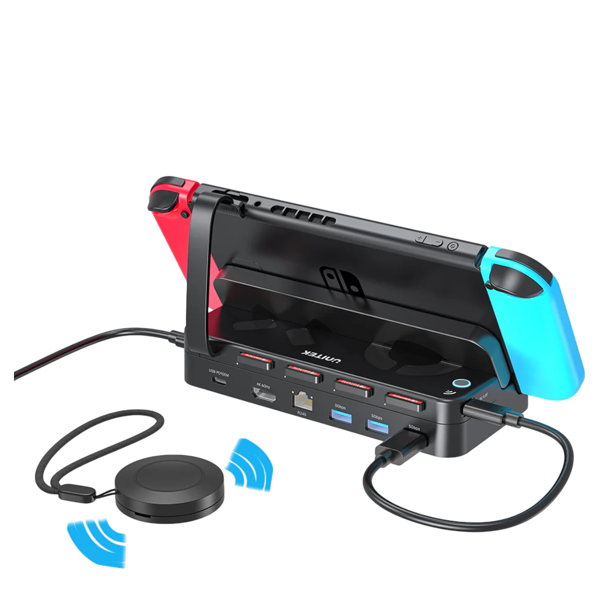 Trạm kết nối KVM chơi game kèm điều khiển từ xa UNITEK G1002G01